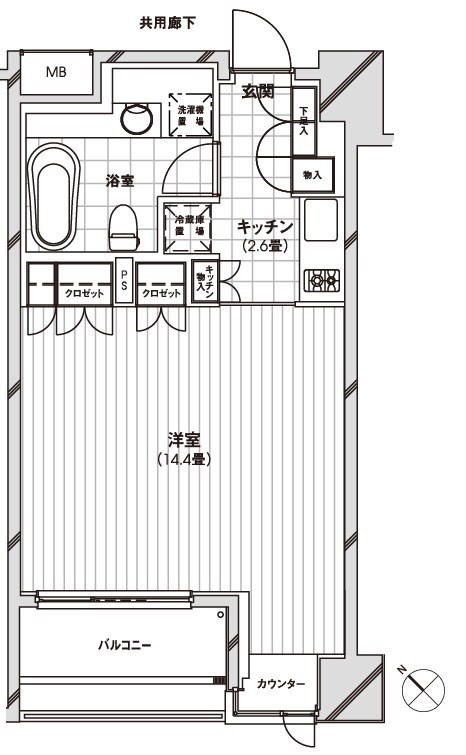 カスタリア銀座  間取り図