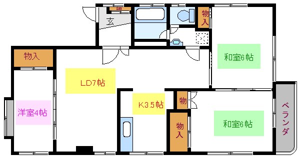 摂津ビル 間取り図