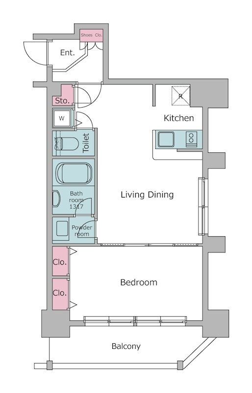 レジディア神田東  間取り図