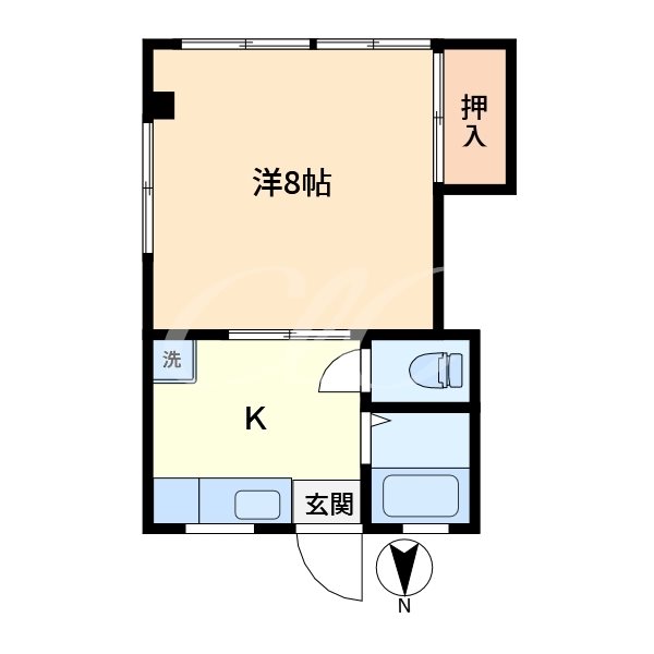 川西マンション 間取り図