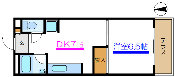 サンハイツ野村 間取り図