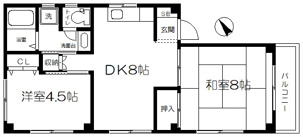 コーポマスダ20 間取り