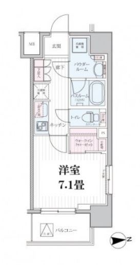 パレステージ田端ファストコート      401号室 間取り