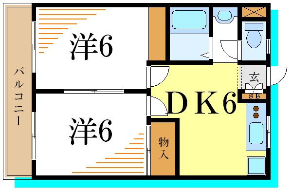 ニットーハイツ 間取り図