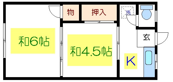 清月荘Ａ 間取り図