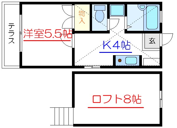西新小岩コスモハイツ 間取り