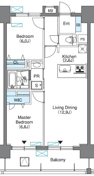 ロイヤルパークスリバーサイド 間取り図