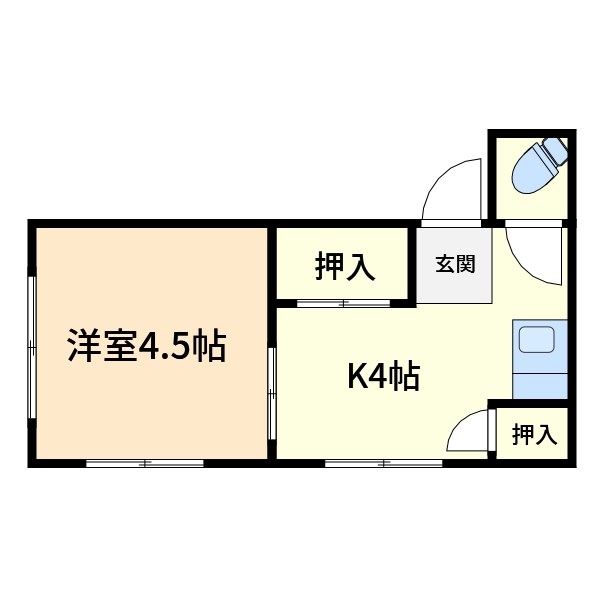 長田荘 間取り図