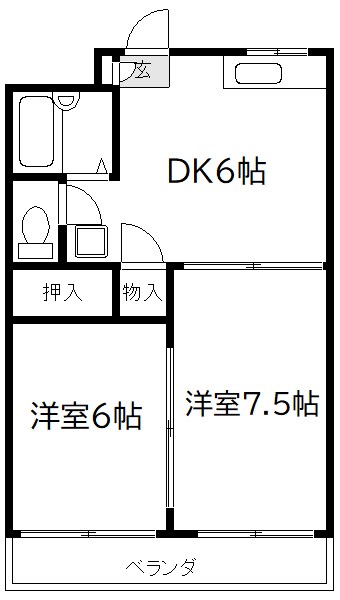 Shiina City Heights A棟(シイナシティハイツAトウ) 間取り