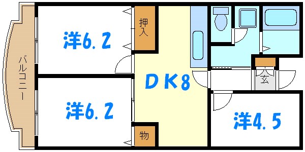 アメニティ芦田第３マンション 間取り