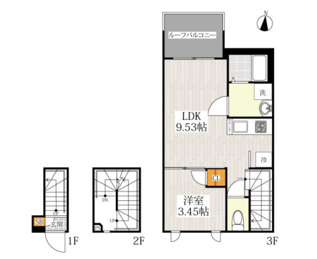 ＣＢ町屋ミルト  間取り