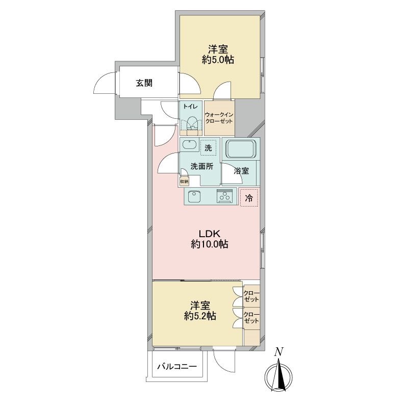 ドゥーエ日暮里 間取り図