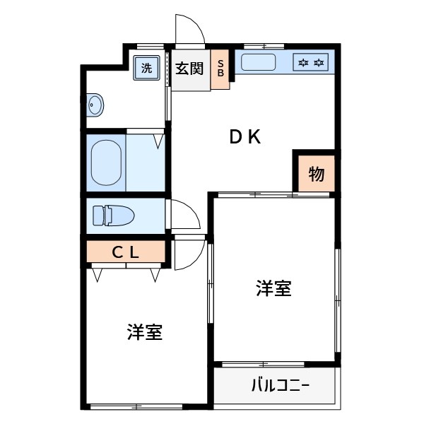 ベルフルール矢作 間取り