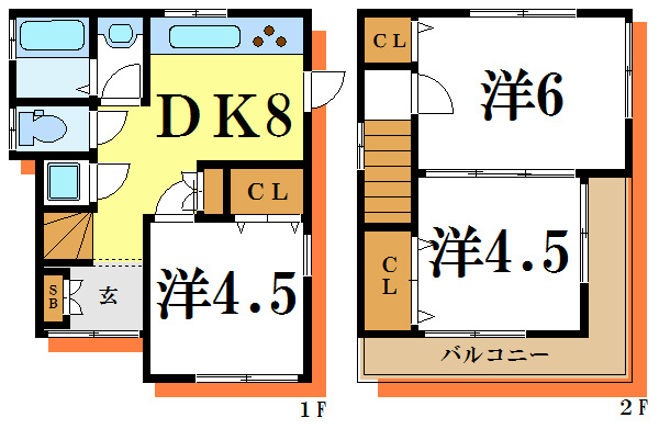 篠崎町６丁目戸建  間取り図