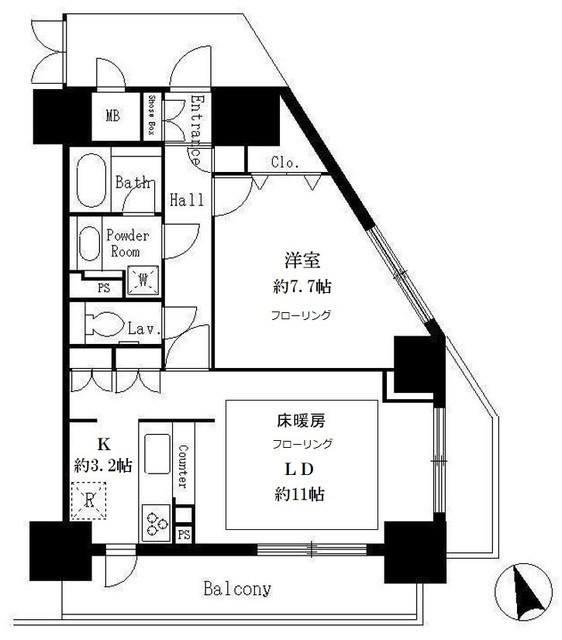 サンクレール荒川ブランガーデン   間取り