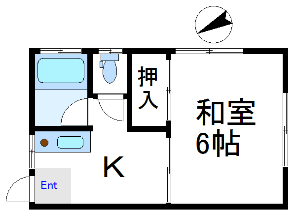 木本コーポ  間取り