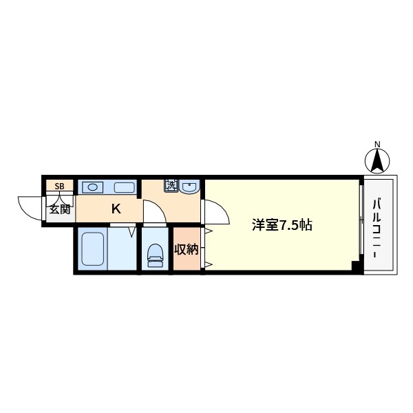 アルビオン田端  間取り図