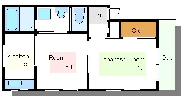 猿江コーポ  間取り図