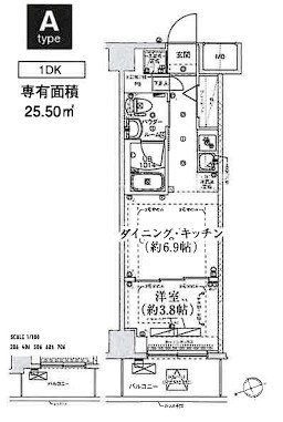 スパシエ千住大橋 間取り