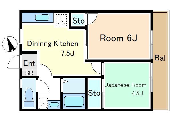 小高コーポ 間取り図