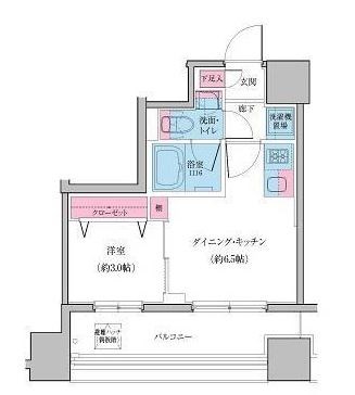 クレヴィアリグゼ日暮里  間取り図