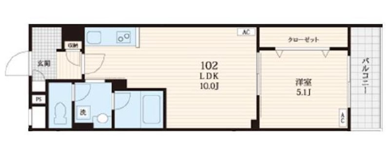 Fossette町屋 間取り図