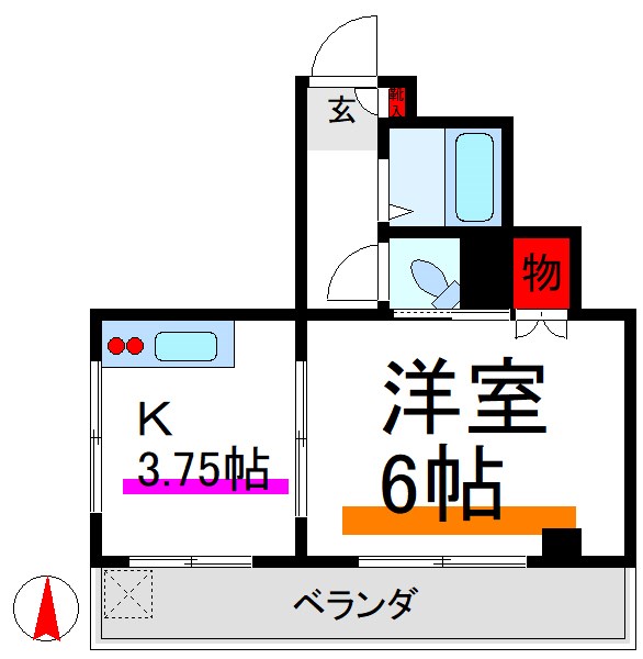 朝倉ハイツ 間取り図