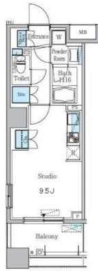 パークキューブ亀戸  間取り図