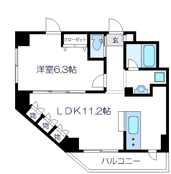 クエル田端 間取り図