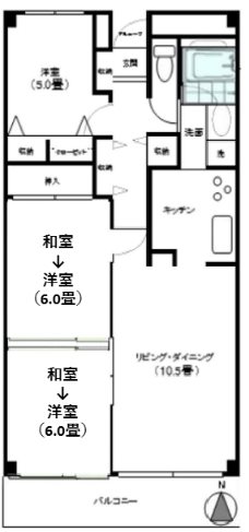 ジュネス 間取り図