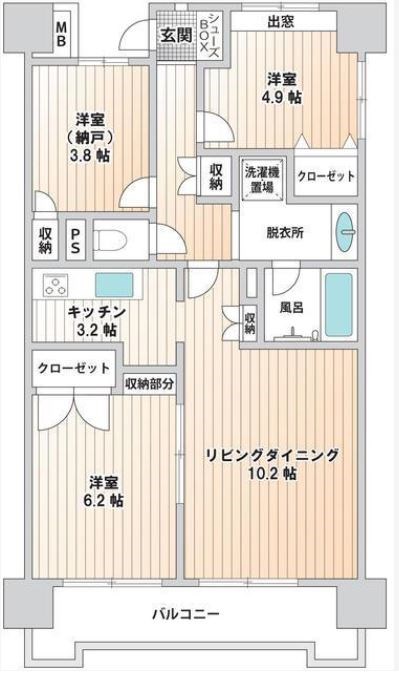 セブン・ナルケマンション   間取り図