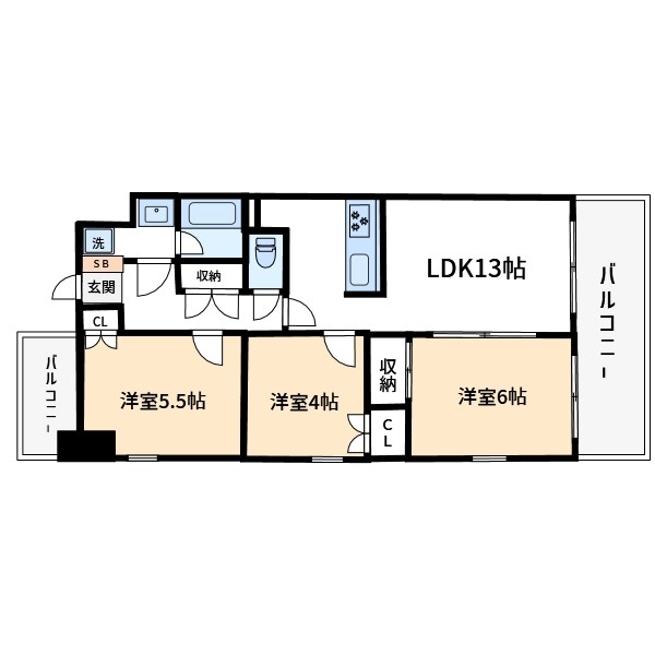 コスモフェスタ日暮里 間取り図