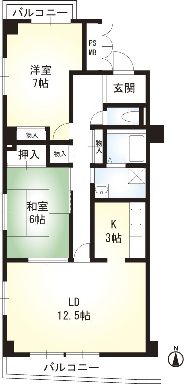 ポルックス三ノ輪 間取り図