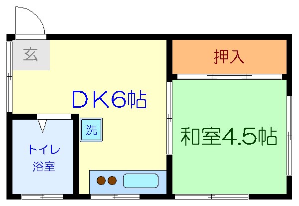 飯田コーポ   間取り