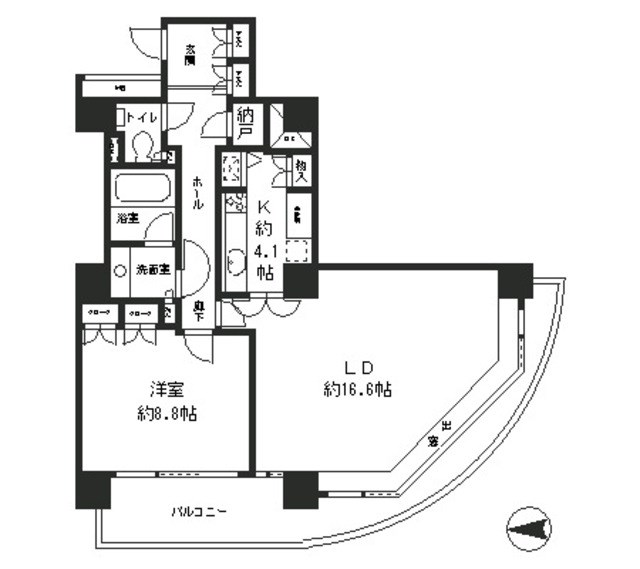 リバーポイントタワー 間取り