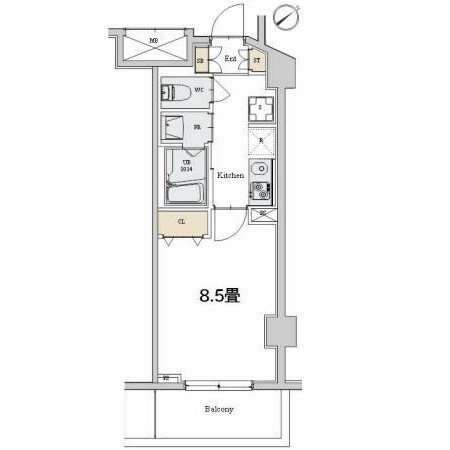 カスタリア本駒込 間取り図