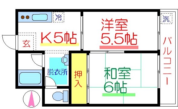 メゾネードイナバ 間取り図