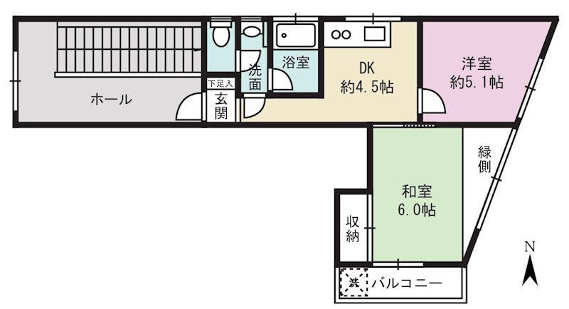 杉山ビル 301号室 間取り