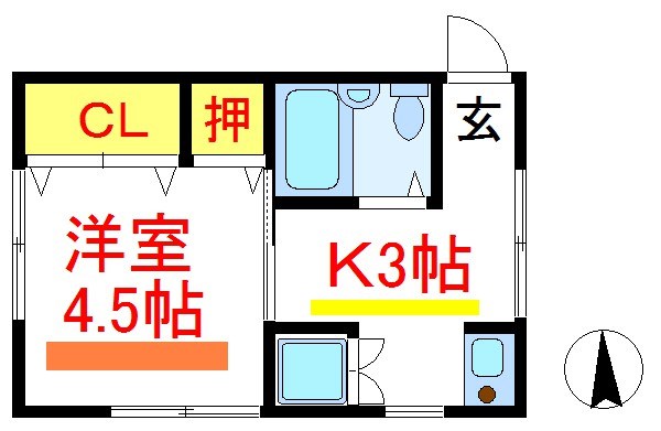 タカタハイツ（西尾久） 間取り図