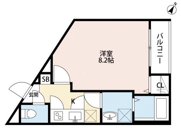 CASAR小菅 301号室 間取り