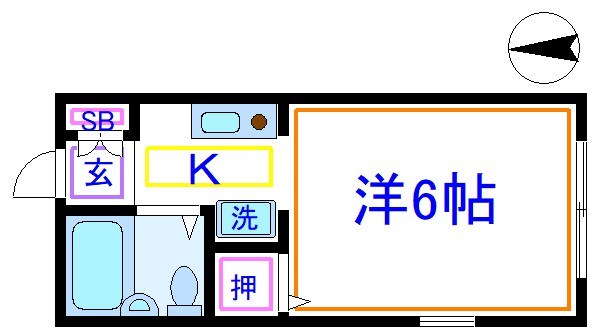 宮内サンハイツ西新井F棟   間取り図