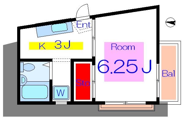 宮内サンハイツ西新井Ｂ棟 間取り図