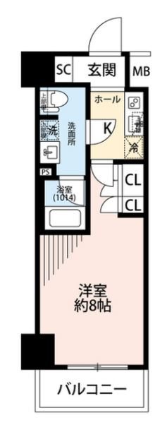 プレール・ドゥーク森下Ⅲ 間取り図