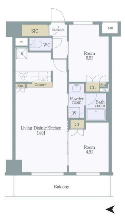 GENOVIA隅田川WESTSKYGARDEN  間取り図