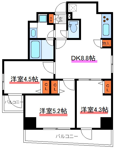 ルフレ　プレミアム町屋 間取り図