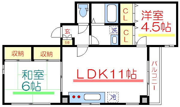 310ヴェルテス 間取り図