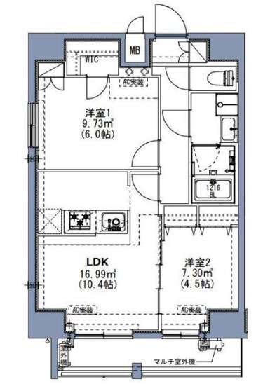 S-RESIDENCE尾久azure 1302号室 間取り