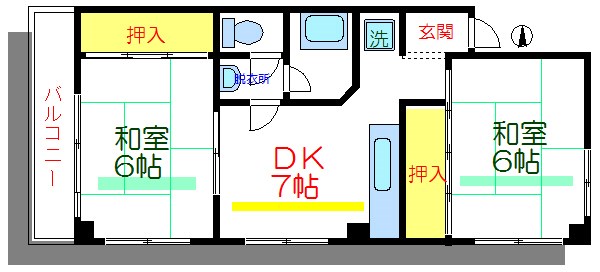 U.B.リバーレジデンス 間取り図