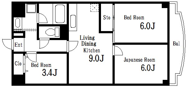 大須賀レジデンス  間取り