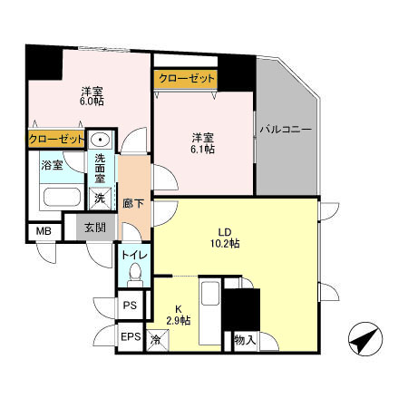 フォレンツタワー文京千石  間取り図